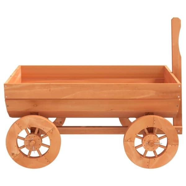 vidaXL Dekorativ vagn 70x43x54 cm Massivt granträ