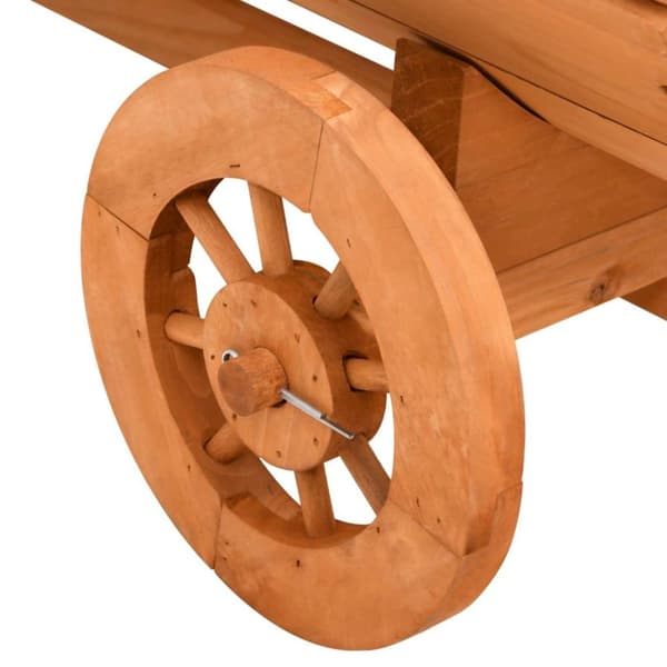 vidaXL Dekorativ vagn 70x43x54 cm Massivt granträ