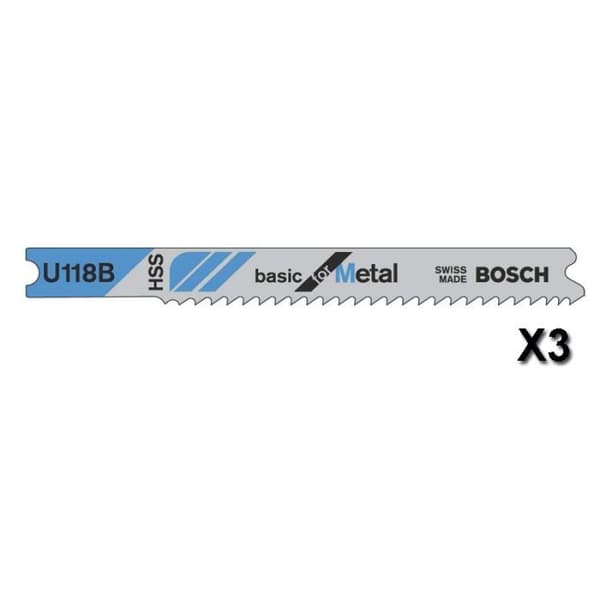BOSCH Sticksågsblad 80mm HSS - U 118 B Basic for Metal