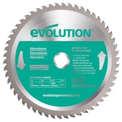EVOLUTION EVOBLADE 230 AL TCT CIRKELSÅGBLAD FÖR ALUMINIUM 2