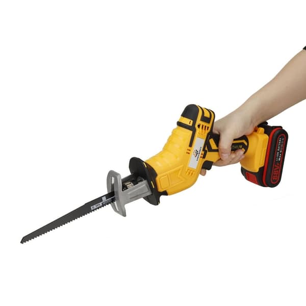 88VF 10 mm sladdlös elektrisk fram- och återgående såg beskärningssågar med 4 blad och 2 batterier