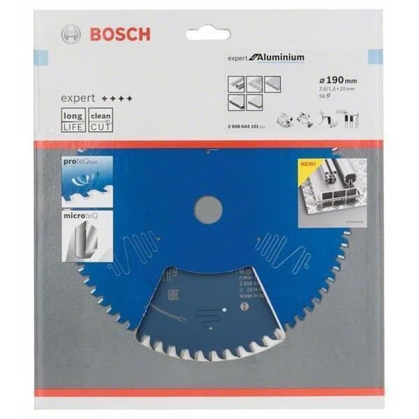 Cirkelsågblad - BOSCH - 2608644101 - 190 x 20 x 1,6 mm - 56 tänder - Antivibration