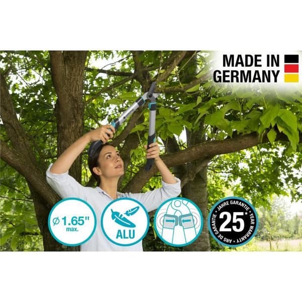 GARDENA Lopper EasyCut 500 B – Vassa vassa blad – Kapning Ø42mm max – Antividhäftning – 25 års garanti (12002-20)