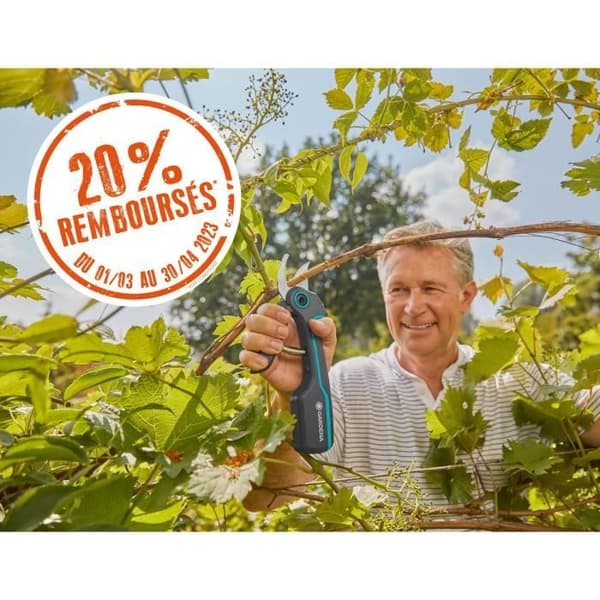 GARDENA Lopper EasyCut 500 B – Vassa vassa blad – Kapning Ø42mm max – Antividhäftning – 25 års garanti (12002-20)