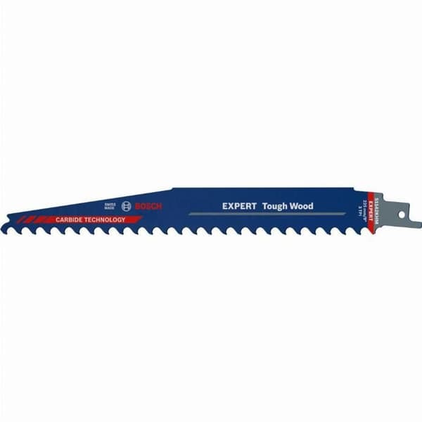 BOSCH Expert 225 mm hårdmetallsabel sågblad för trä S1142KHM - 3 delar - 2608900404