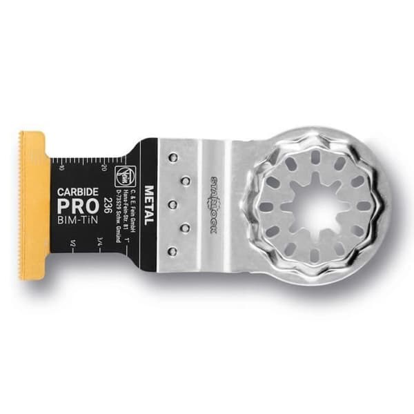Lot om 5 FEIN sågfilar - E-Cut i karbid Starlock 45x32mm - 63502236230