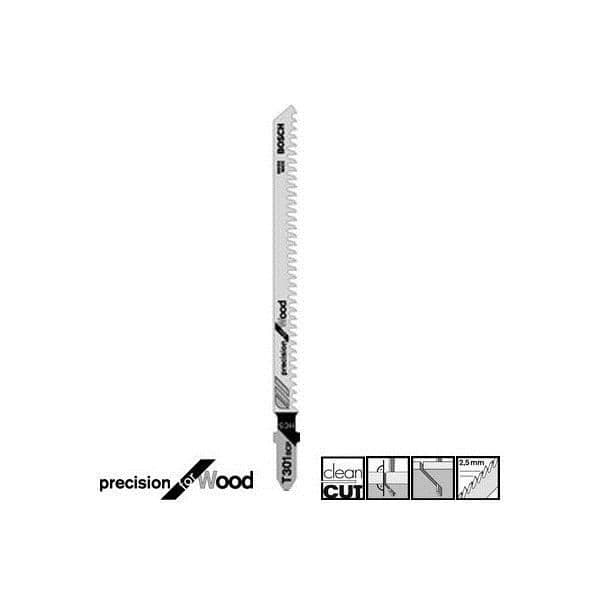 BOSCH Set med 5 precisionssticksågblad T301BCP 117 mm