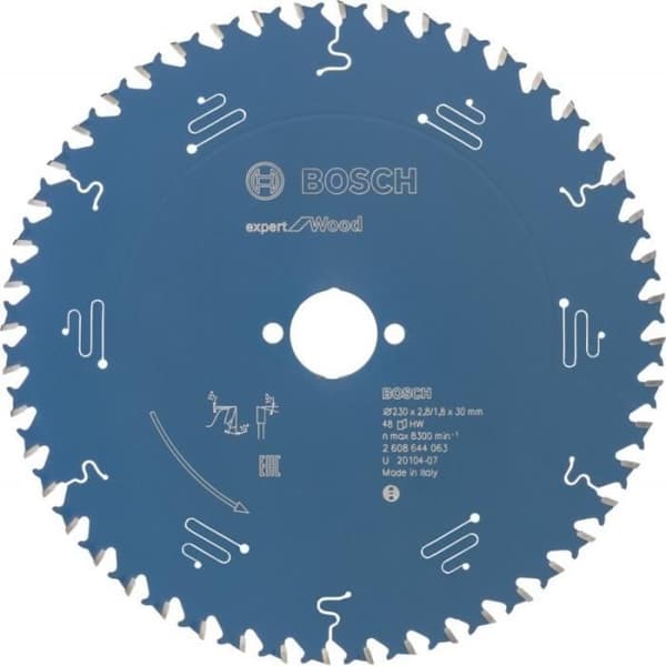 Cirkelsågbladsdiameter 230 x 30 x 2,8 mm för trä - 48 tänder - BOSCH - 2608644063