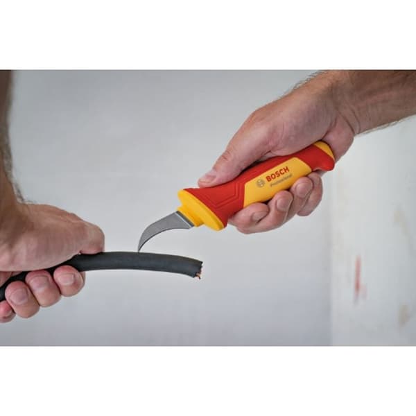 Bosch Professionell VDE Fällkniv (med skaftformad böjd blad, blad av stål S2)