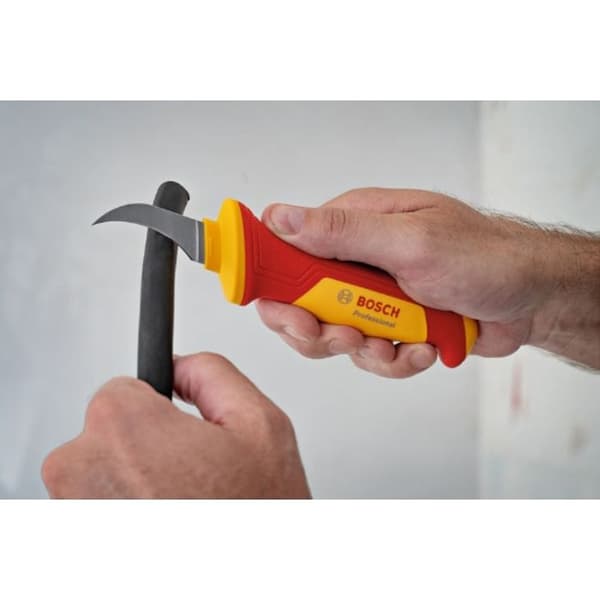 Bosch Professionell VDE Fällkniv (med skaftformad böjd blad, blad av stål S2)