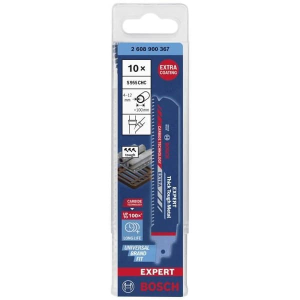 10 sabelsågblad 'Thick Tough Metal' - BOSCH EXPERT - 2608900367