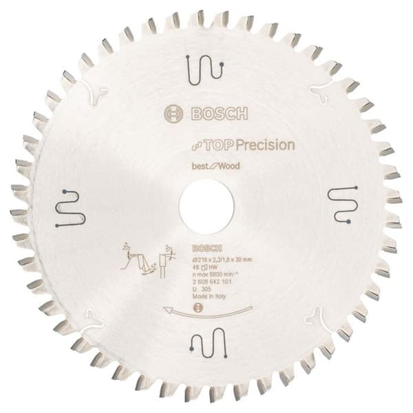 Cirkelsågblad - BOSCH - 2608642101 - Ø 216 mm - Arbore 30 mm - 48 Tänder