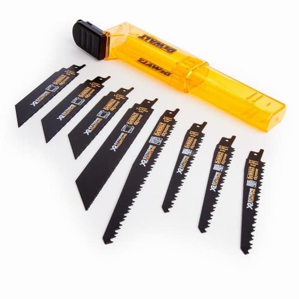 Set med 8 XR Extreme Runtime sabelsågblad DEWALT - DT99551