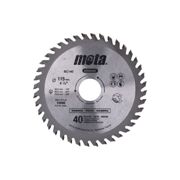 GENERISK - Widia cirkelsågblad Ø115mm 40 tänder Clp18 Sc140 Mota