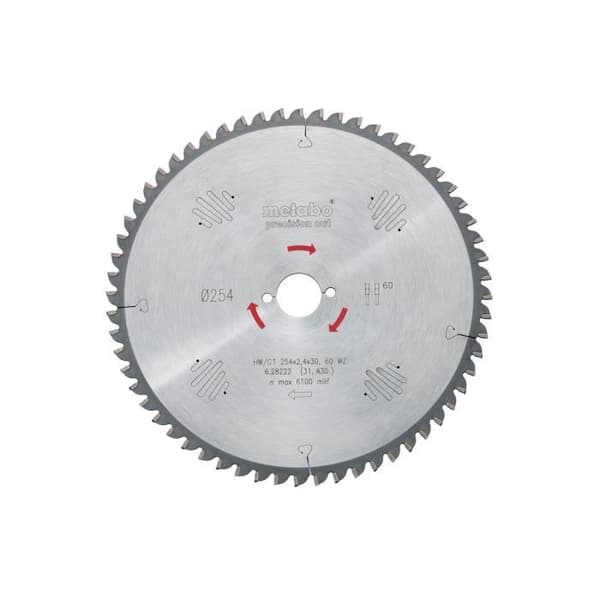 Cirkelsågblad - Metabo - HW/CT 315x2.8x30 mm - 84 tänder - Mjukt och hårt trä - Diverse tillämpningar