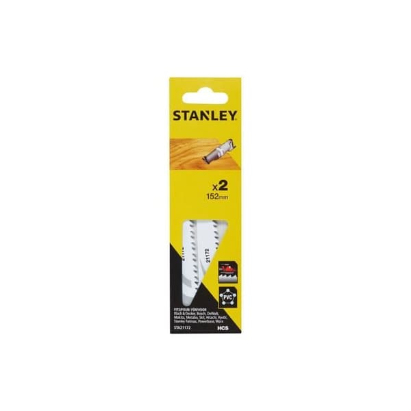 Pack 2 Sågblad Sabre 15.2cm Fin och Rakt Snitt Sta21172-Xj Stanley