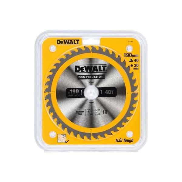 Cirkelsågblad - DeWALT - DT1945-QZ - 190-30 mm - 40 tänder