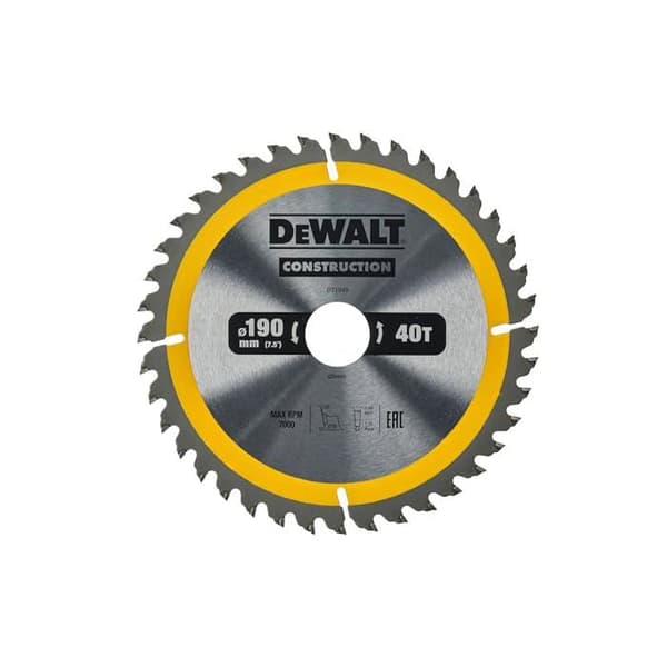 Cirkelsågblad - DeWALT - DT1945-QZ - 190-30 mm - 40 tänder