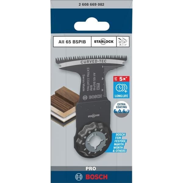 Lame Starlock Pro Bimetall AII 65 BSPIB för Hårda trä - 65 x 40 mm - 5 stycken - BOSCH - 2608669083