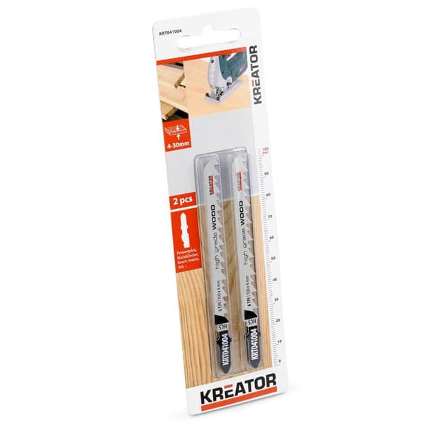 Svärd för sticksåg - KREATOR - KRT041004 - Mjukt trä - Hög kolhalt - 100x4mm