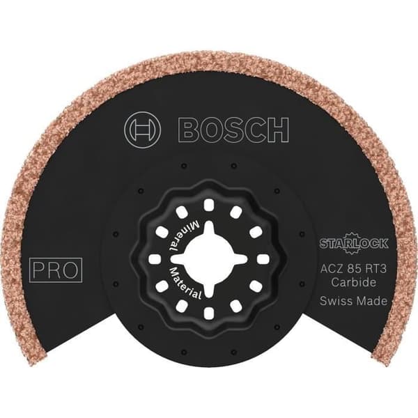 Bosch 10x Klingor för multifunktionsverktyg PRO Multi Material ACZ 85 RT3 för Mörtel, Cellbetong, Ø 85 mm