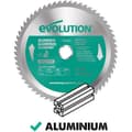 Miniatyrbild 2 av 4: Evolution A185TCT-60MS aluminium TCT-blad 185mm 60 tänder hål 25,4mm