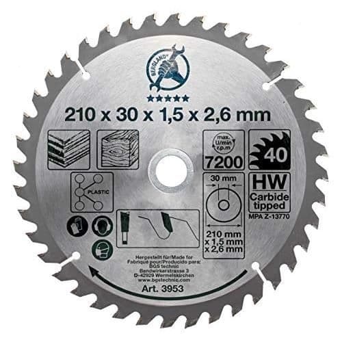 KRAFTMANN 3953 | KAPPSÅG BLAD I HÅRDA METALL | Ø 210 X 30 X 2