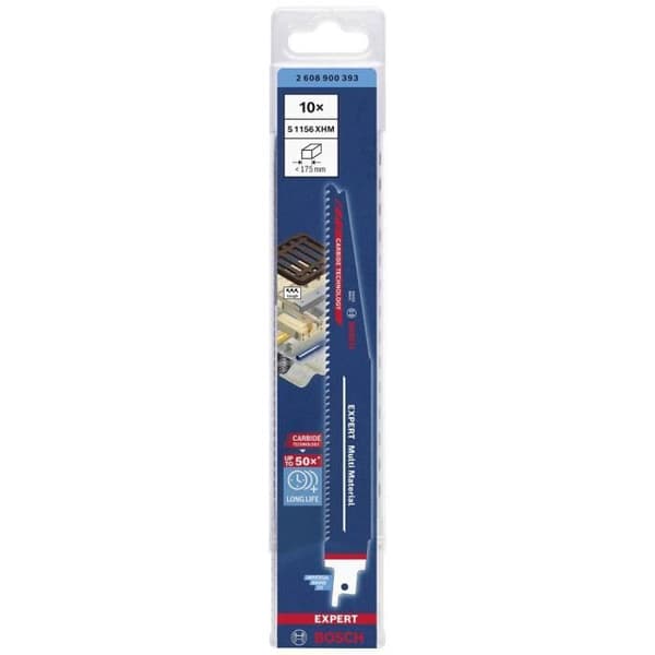 10 sabelsågblad 225 mm Multimaterial S1156 XHM - BOSCH EXPERT - 2608900393