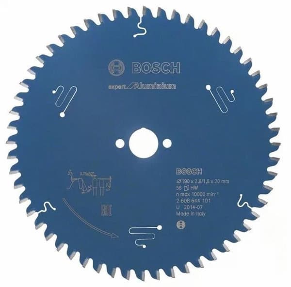 Cirkelsågblad - BOSCH - 2608644101 - 190 x 20 x 1,6 mm - 56 tänder - Antivibration