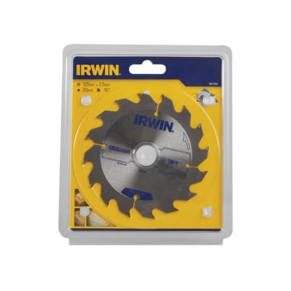 Cirkelsågblad - IRWIN - IRW1897086 - 125 x 20 mm - 16 tänder - Wolframkarbid