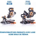 Miniatyrbild 4 av 4: Sågblad - Evolution - M185TCT-40MS - 185 mm - 40 Tand - Mjuk Stål TCT