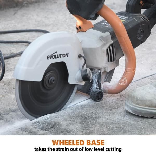 Evolution R230DCT 230 mm 9" elektrisk materialskärare med diamantklinga - EVOLUTION ELVERKTYG