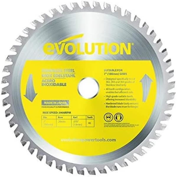 Evolution Kapsågblad i rostfritt stål med hårdmetallspets, 180 mm