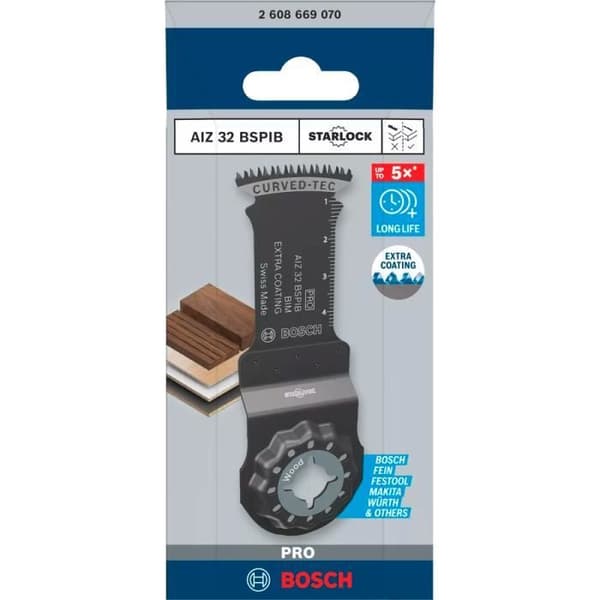 Lame Starlock Pro Bimetall Extra AIZ 32 BSPIB för Hårt trä - 32 x 50 mm - 1 styck - BOSCH - 2608669070
