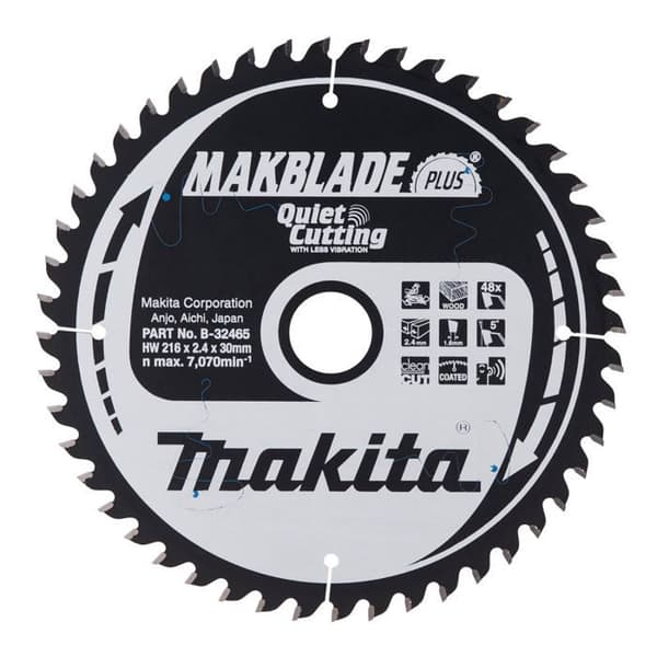 Sågblad - MAKITA - B-32465 - 216 x 30 mm - 48 tänder - Anti-vibrationer