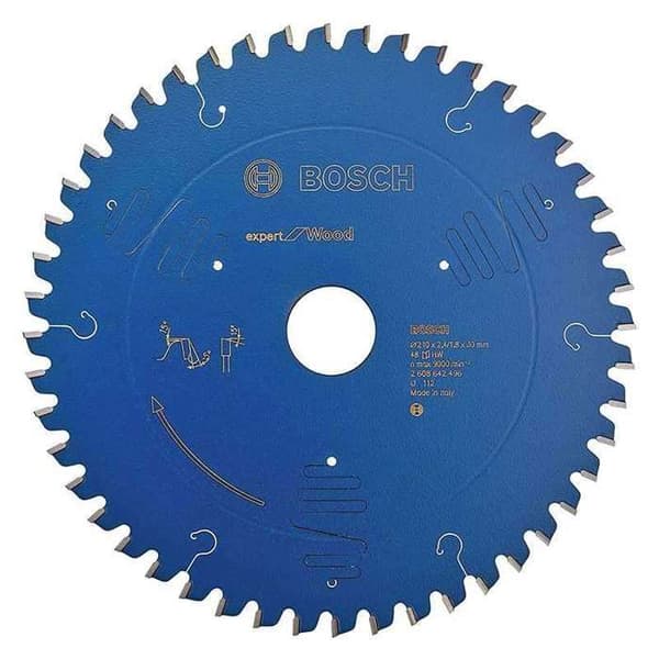 Cirkelsågblad - BOSCH - Expert Wood - 210x30x2,4MM - 48 tänder - Blå färg