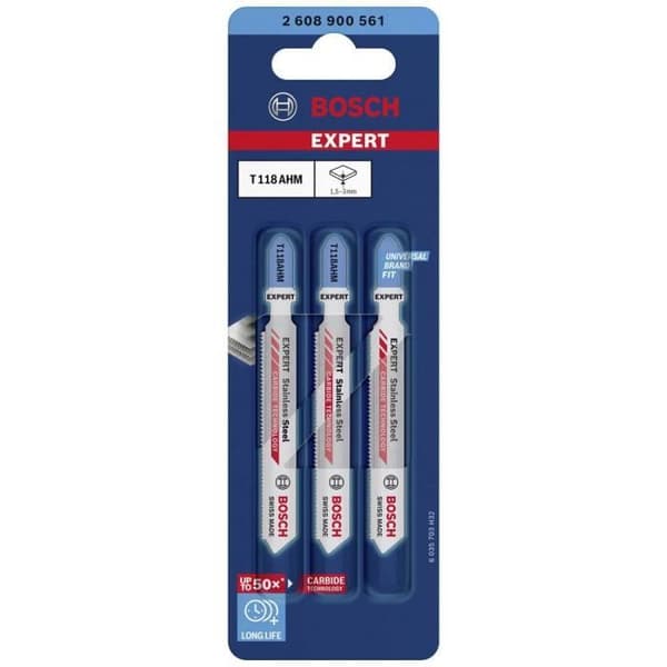 Expert T 118 AHM för sticksågblad i rostfritt stål om 03 - BOSCH - 2608900561