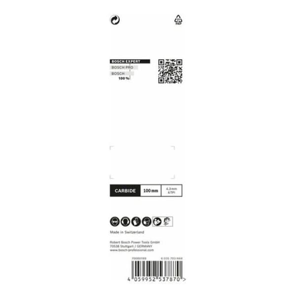 Sticksågsblad - BOSCH - T 141 HM - 3 delar - Hårdmetalltänder - För slipande material