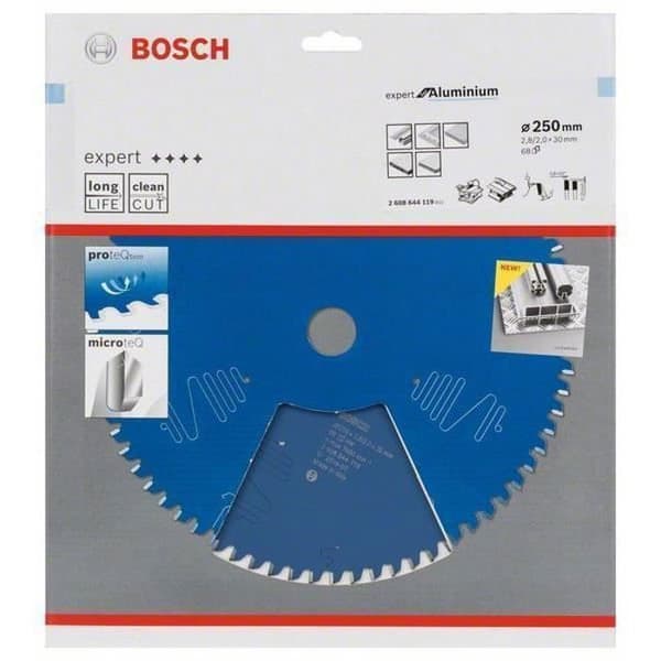 Cirkelsågblad 250x30x2,8 mm för aluminium - 68 tänder - BOSCH EXPERT - 2608644119