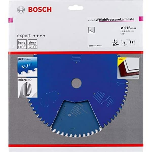 LSC cirkelsågblad 216mm 64 tänder expert Trespa BOSCH 2608644355