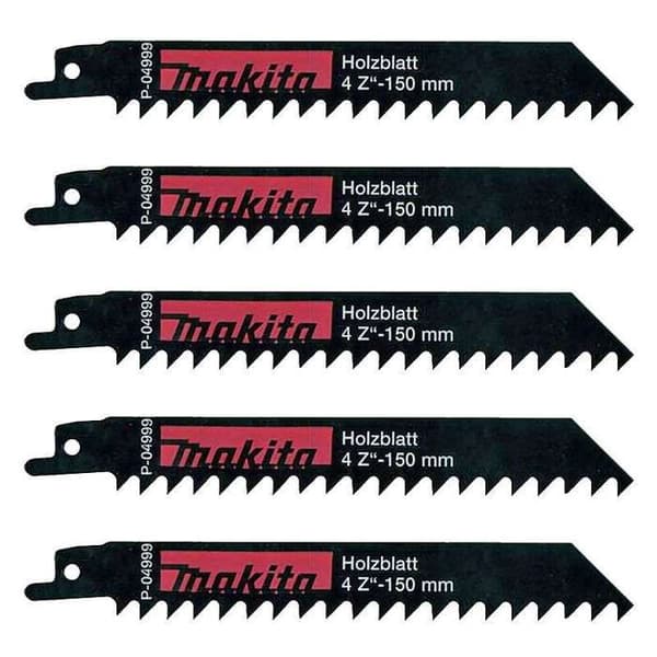 Fräslaminat med avfasning - Makita - Såg JR 3050 T - 150 mm - Säljs i 5-pack - Svart