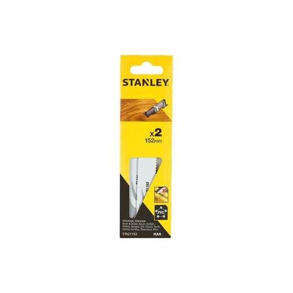 Stanley Fine Cut Sta21192-Xj sabelsågblad - GENERISK - Paket med 2 blad - 15,2 cm