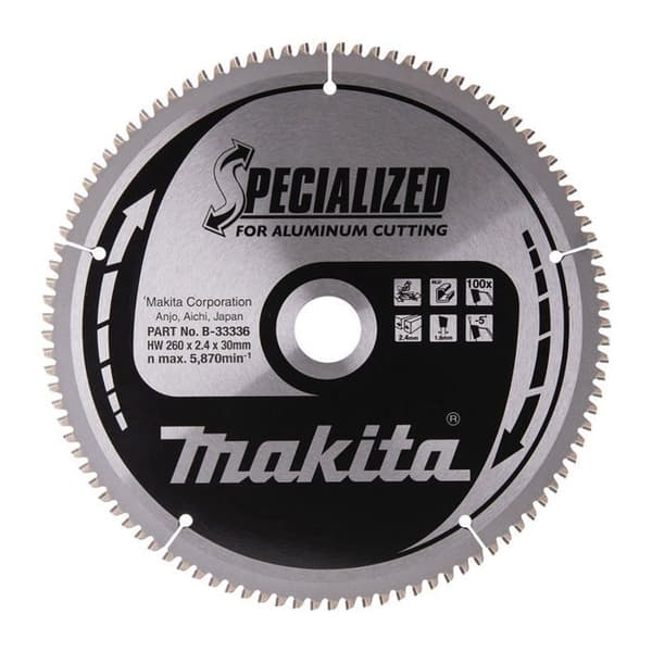 MAKITA B-33299 Specialiserat hårdmetallblad för aluminium 216 x 30 x 64 tänder
