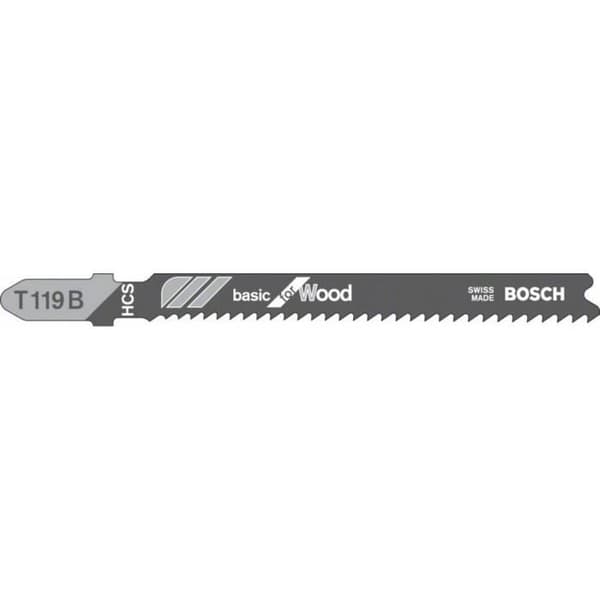 Set med 3 st BOSCH T 119 B sticksågblad för mjukt trä