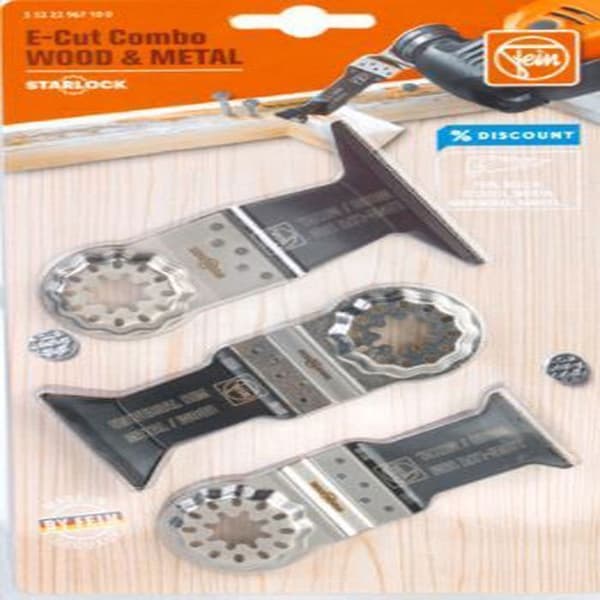 Combo set E-cut Starlock trä / metall 3 delar - FEIN - 35222967100