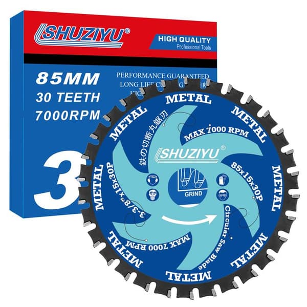 LSHUZIYU 85mm 30T, Tonnel 15mm, Super Fin Kerf 1.6mm, Cirkelsågblad, För Att Skära Metall, Stålstång, Plåt