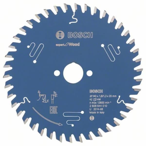 Bosch Accessories Expert for Wood 2608644010 Cirkelsågblad 140 x 20 x 1,3 mm Antal tänder: 42 1 st.