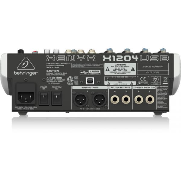 Behringer Xenyx X1204USB 12-kanals kompakt mixer
