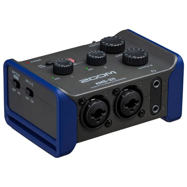 USB ljudinterface - ZOOM - AMS-24 - 2 ingångar XLR/jack kombination - Direkt övervakning - Loopback