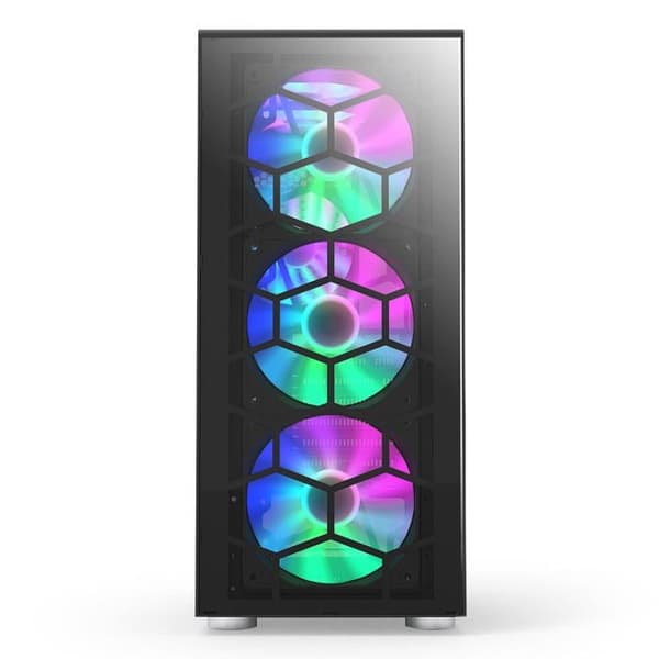 MONTECH X3 Glas midi tower Svart spelfodral